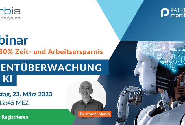 Webinar 23. März 2023: Patentüberwachung mit KI